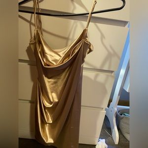 Gold Lucy in the sky dress